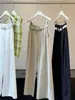 Pantalones Casuales de Pierna Ancha Estilo Coreano para Mujer, Nuevo de Verano Ajuste Holgado, Caída Elegante, Pantalones Rectos Finos y Adelgazantes de Longitud Completa