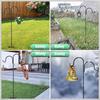 FUENTE Fábrica transfronteriza Amazon venta caliente popular jardinería gancho doble gancho de hierro decoraciones gancho de pastor