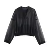 Venta al por mayor 2025 Nuevo Otoño Chaqueta con Capucha Transparente para Mujer Kk2-11221