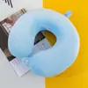 Almohada de Viaje en Forma de U para el Cuello, Almohada Portátil para Avión, Reposacabezas para el Cuello de Coche, para Dormir en Viajes Largos, Almohada Cervical en Forma de U para Trenes de Alta Velocidad
