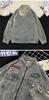 Marca da moda estilo motocicleta Casaco jeans masculino retrô americano desfiado uniforme de beisebol Ruan Shuai nicho bonito moderno
