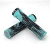 Puños de Manillar de Bicicleta Bicicleta de Montaña Goma Bicolor Piñón Fijo Bicicleta Plegable Cómodo Absorción de Impactos Accesorios para Ciclismo Puño con Bloqueo de un Lado