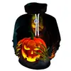 Sudadera con Capucha 3D Estampado Digital Nueva Moda Transfronteriza Halloween 2021 para Hombre y Mujer
