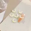 Accesorios para Uñas con Encaje Suave Tallado Estilo Francés, Adorno de Encaje para Uñas tipo Falda, Decoración Versátil de Pedrería para Uñas, Accesorios de Uñas de Resina Usables