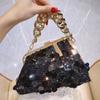 Nuevo Bolso de Cadena con Lentejuelas de Lujo Ligero Transfronterizo Bolso de Mano de Moda para Mujer Bolso de Hombro Cruzado Bolso de Noche