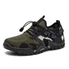 Zapatos de senderismo para hombre al aire libre transfronterizos, Zapatos deportivos de moda europeos y americanos, Zapatos de malla transpirables cómodos antideslizantes para vadear para trekking de hombres