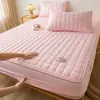 Funda de colchón acolchada con diseño de estrellas, suave y pegajosa, Clase A, funda de cama, funda de cama de algodón lavado al agua, funda de cama con relleno de fibra de soja personalizado