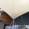 Entrada de shopping center estrutura de membrana toldo de sol cobertura de membrana tensionada transparente corredor toldo de sol instalação mensurável