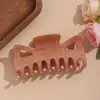 Pinza para el Cabello Khaki Estilo Coreano con Brillo Fino y Textura de Doble Capa, Tamaño Grande, Varios Estilos, Pinza de Tiburón Versátil para Peinados Recogidos en la Parte Trasera de la Cabeza, Fabricante
