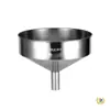 Embudo Espesado de Acero Inoxidable 304 Calibre Grande Embudo Industrial Embudo para Vino Embudo para Aceite con Malla Filtrante Embudo de Tamaño Extra Grande para el Hogar