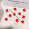 Zhen Tu Cuentas de Vidrio de Estrella de Cinco Puntas de 8 mm Cuentas de Vidrio Degradadas Cuentas Sueltas Aretes DIY Accesorios para el Cabello Colgante para Mujer Materiales