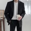 Chaqueta de traje informal holgada de nueva marca de moda para hombre, otoño de 2024