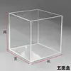 Caja Acrílica de Alta Transparencia de una Pieza con Tapa Caja de Almacenamiento Cubierta Antipolvo para Acuario Caja de Exhibición