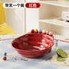 Bandeja de frutas com garfo de frutas, design elegante, adequada para sala de estar ou uso doméstico, bandeja de frutas para mesa de centro, novo modelo 2026, bandeja expositora de doces e salgadinhos para recepção