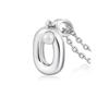 Moda Europea y Americana Collar Simple con Colgante de Letra para Mujer Nicho de Alta Gama Lujo Ligero Cadena de Clavícula de Perlas de 26 Letras