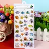 Nueva pegatina de relieve estéreo 3D de dibujos animados exquisitos para niños, pegatina decorativa para cuenta de mano DIY, pegatina decorativa para carcasa de teléfono móvil