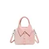 Diseño de Personalidad Estilo Coreano Nueva Tendencia de Moda 2025 Camisa Casual Simple Color Sólido Bolso Cruzado de un Solo Hombro para Mujer