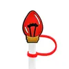 Tampa de palito de Natal personalizada transfronteiriça, capa de palito removível de silicone macio de desenho animado, plugue à prova de poeira, tampa de palito de silicone
