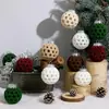 Bolas de Navidad de Ganchillo Puras Hechas a Mano Transfronterizas Accesorios para Sesiones de Fotos de Escenas Navideñas Fabricantes de Bolas Productos Terminados Venta al por Mayor