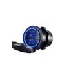 Cargador de coche de carga rápida QC3.0 pantalla táctil interruptor puerto de carga USB dual apertura única modificación de coche