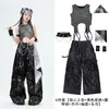 Roupas de Jazz para Meninas Tendência Cool Dança de Rua Infantil Performance Street Bang Kids Conjunto Cool Swag Fantasia de Performance de Jazz Fashion
