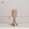 Luminária de cristal estilo europeu para castiçal, decoração de luz, luxo, jantar romântico à luz de velas, adereços, decoração de atmosfera, suprimentos, mesa de jantar nórdica, ocidental, casa