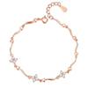 Pulseira Trevo de Quatro Folhas da Sorte para Mulheres, Compacta e Versátil, Pulseira Essencial para o Verão, Simples Elegante, Joia Estilo Floresta Melhor Amiga Estudante