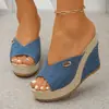 Sandálias Plataforma Femininas Plus Size para Exportação, Verão 2026 Novo Estilo Europeu e Americano Peep-Toe Fashionáveis Confortáveis Sandálias de Solado Grosso