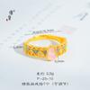 Loja de ouro Jin Yan com ouro de areia pequeno jiao pó de jade cristal cabaça pulseira joias femininas de temperamento simples e requintado para namorada