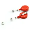 Porta-credencial retráctil de plástico portátil transfronterizo con cordón retráctil, credencial de trabajo fácil de tirar, clip multifuncional