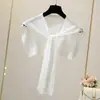 Chal de Seda de Hielo para Primavera y Verano, Nuevo Estilo Delgado, Protección Solar, Calentador de Cuello para Habitación con Aire Acondicionado, Chal para Hombros, Bufanda Anudada para Mujer