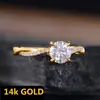 Anillo Sanjie de moda simple europeo y americano con circonita incrustada, anillo de deseos nuevo bañado en oro, joyería de mano Directo de Fábrica