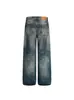 Jeans Rasgados Lavados Vintage para Hombre y Mujer Otoño 2025 Nuevos Pantalones Largos Casuales Rectos Sueltos y Versátiles