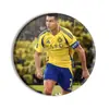 Estrela da Copa do Mundo Ronaldo Messi Acessórios de Futebol Broche Emblema