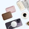 Bolsa de tarjeta con banda elástica para iPhone 12/13/14/15, bolsa de tarjeta con atracción magnética, bolsa de tarjeta MagSafe, tela elástica, magnético fuerte