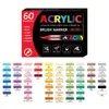Marcador de Acrílico Líquido Recto con Punta Suave 168 Colores Color Opaco Marcador Apilable Bolígrafo para Dibujo Artístico Estudiantil