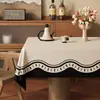 Mantel Estilo Vintage, Impermeable y a Prueba de Aceite, Mantel que No Requiere Lavado, Cubierta de Mesa de Café para el Hogar de Lujo Ligero