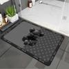 Tapete de Piso de Barro Diatómico Baño Absorbente Hogar Inodoro Tapete Antideslizante Tapete para Pies Tapete para Puerta de Baño Dibujo Animado