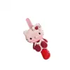 Grampo de Cabelo Cartoon Xadrez Fofo Kt de Boca Longa Sem Costura Lateral para Meninas, Grampo de Cabelo para Franja Acessório de Cabelo