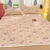 Funda de colchón acolchada de terciopelo de leche de invierno para dibujos animados para dormitorio, uso doméstico, tatami, colchón delgado acolchado, dormitorio, sábana con forro polar