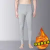 Pantalones deportivos casuales de invierno para hombre, forrados de felpa dorada, para usar al aire libre como capas base, proporcionando calidez