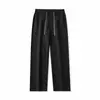 Calças de Linho Wide Leg Masculinas Finas Largas Esportivas Retas Casuais Verão Novo Estilo Tendência Caimento Calças Longas