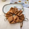 Goma para el pelo con lazo y estampado de leopardo retro para mujer, estilo coreano, ligera y esponjosa, versátil para el uso diario, liga para el pelo, accesorio para el pelo