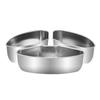 Bandeja de Vapor em Aço Inoxidável em Forma de Leque para Refeições Domésticas de Cozinha, Cozinhar Ovos no Vapor, Bandeja de Vapor Dividida à Prova d'Água, Caixa de Vapor, Panela de Arroz, Grelhas de Vapor, Vaporizador