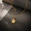 Colar de Pérolas de Água Doce Naturais Estilo Medieval Pintura a Óleo Estilo Jardim de Monet Pingente Corrente de Clavícula Versátil de Alta Moda