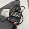 Mochila de Viaje a Cuadros Estilo Coreano para Mujer 2024 Nueva Moda Salida Compras Mochila de Mano Bolsa Escolar para Estudiante