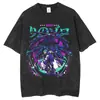 Camiseta de Manga Corta para Hombre de Verano, Estampado Original de la Serie One Piece, Talla Europea Transfronteriza, Lavada Vintage
