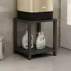 Estante de Baño Soporte Elevado para Inodoro Estante de Almacenamiento Multifuncional Hogar en Capas Resistente a la Humedad Estante Pequeño para Lavadora