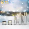Nuevos Materiales de Empaque de Botella de Vidrio Cosmético, Loción Facial de Belleza, Botella de Vidrio para Aceite Esencial, Botella para Crema de Cuidado de la Piel, Ventas Directas de Fábrica