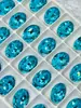 Brillo Super Brillante Multifacético 10x14mm Huevo de Paloma Nido de Pájaro Fondo Puntiagudo Pedrería para Uñas Cristal K9 Usable Accesorios para Uñas Venta al por Mayor